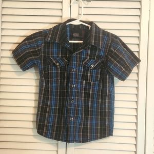 Micros Boys Plaid Shirt
